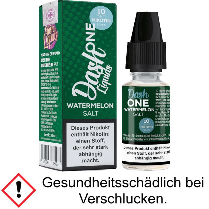 Dash Liquids - One - Watermelon - Nikotinsalz Liquid 10 mg/ml