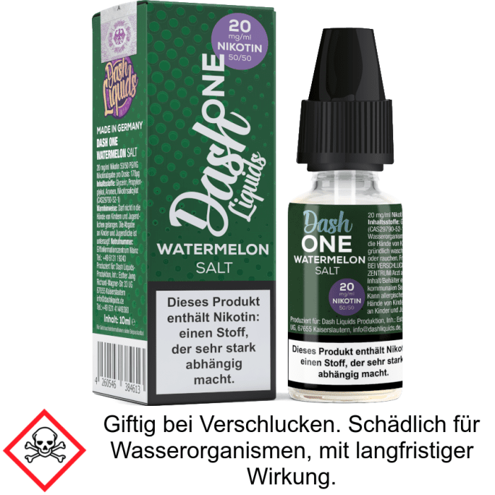 Dash Liquids - One - Watermelon - Nikotinsalz Liquid 20 mg/ml