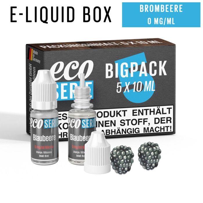 ECO-Liquids Brombeere (5x10 ml - 0 mg/ml Nikotin)