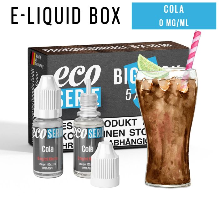 ECO-Liquids Cola (5x10 ml - 0 mg/ml Nikotin)