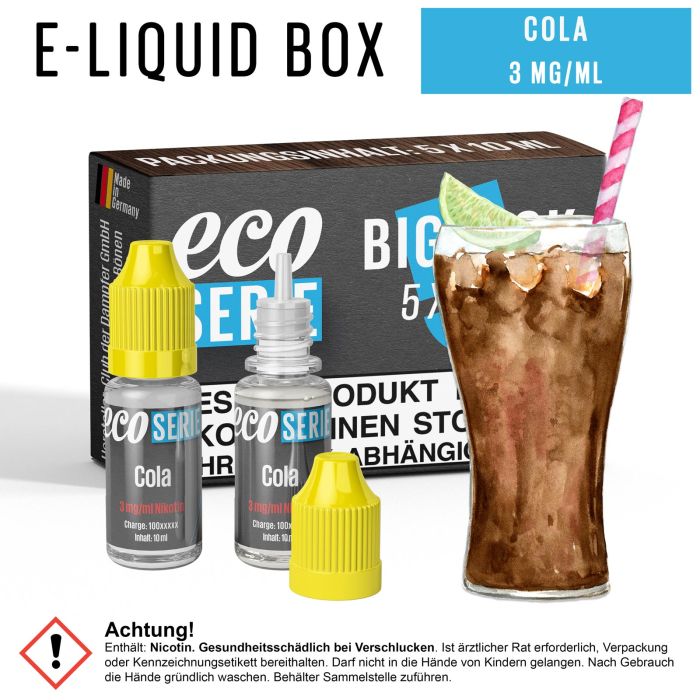 ECO-Liquids Cola (5x10 ml - 3 mg/ml Nikotin)