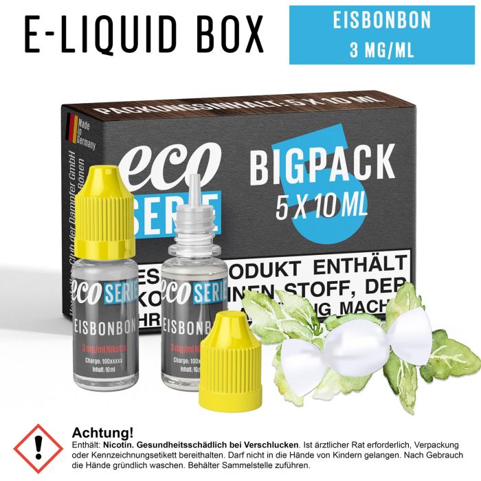 ECO-Liquids Eisbonbon (5x10 ml - 3 mg/ml Nikotin)