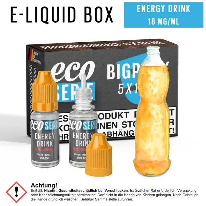 ECO-Liquids Energy Drink (5x10 ml - 18 mg/ml Nikotin)