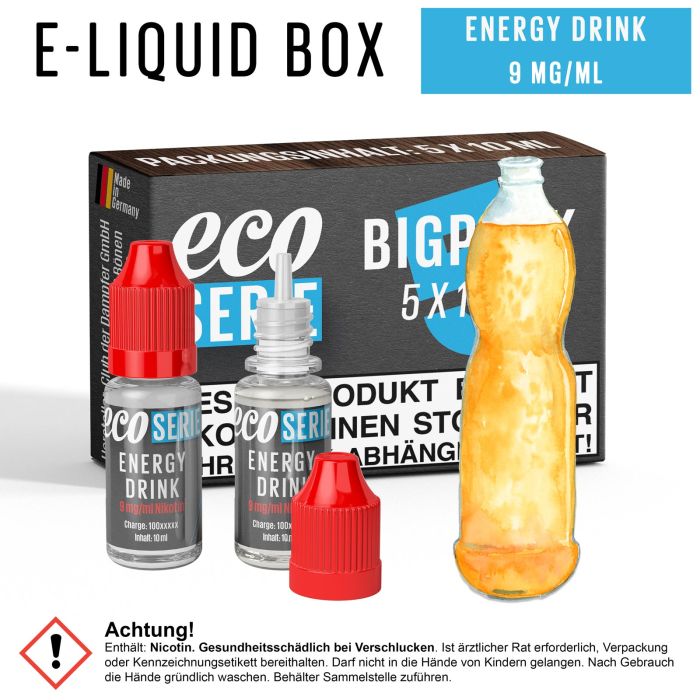 ECO-Liquids Energy Drink (5x10 ml - 9 mg/ml Nikotin)