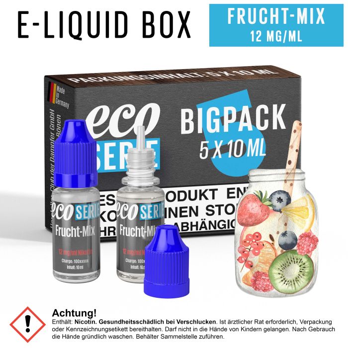 ECO-Liquids Frucht Mix (5x10 ml - 12 mg/ml Nikotin)
