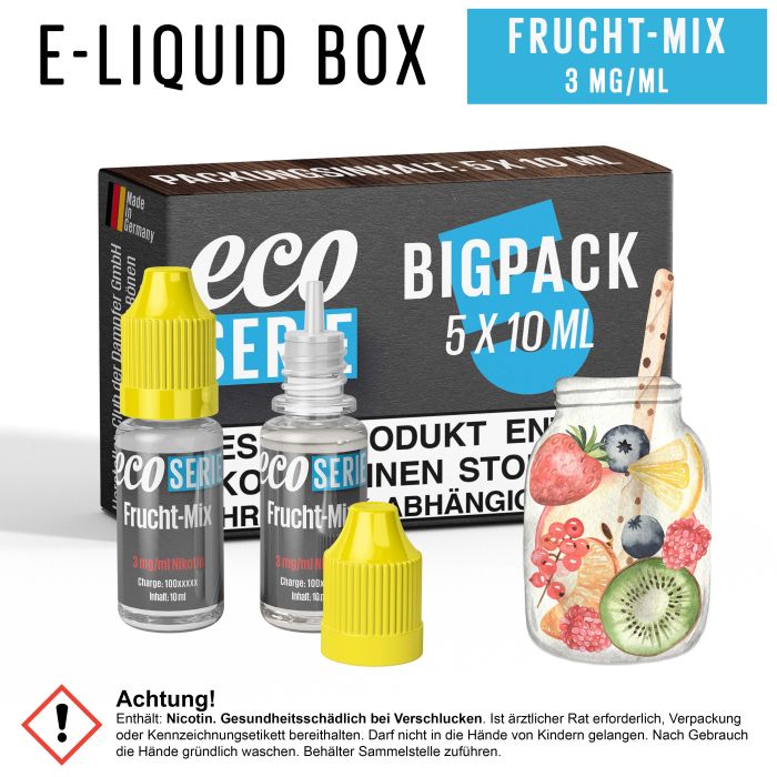 ECO-Liquids Frucht Mix (5x10 ml - 3 mg/ml Nikotin)