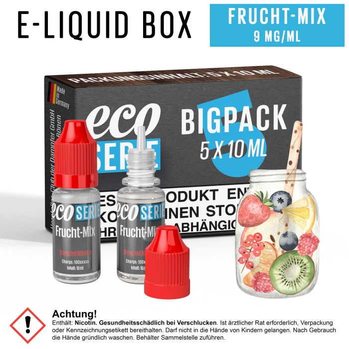 ECO-Liquids Frucht Mix (5x10 ml - 9 mg/ml Nikotin)