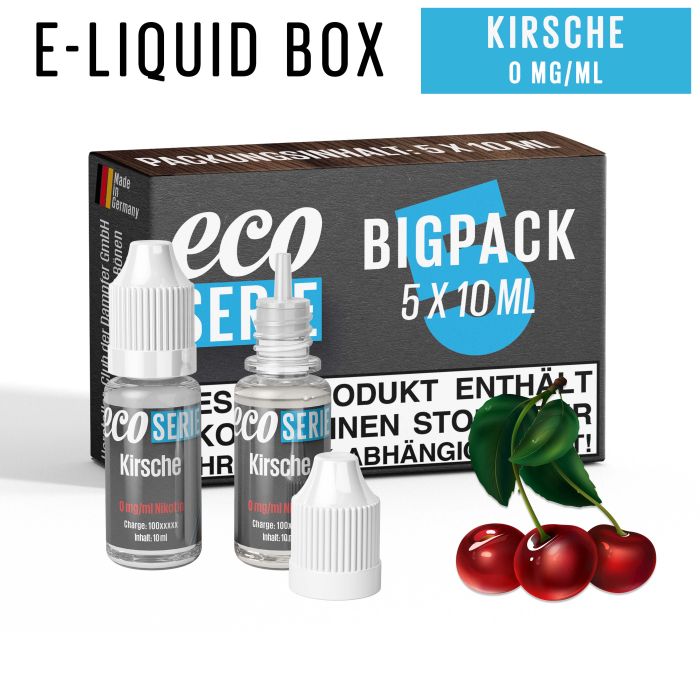 ECO-Liquids Kirsche (5x10 ml - 0 mg/ml Nikotin)