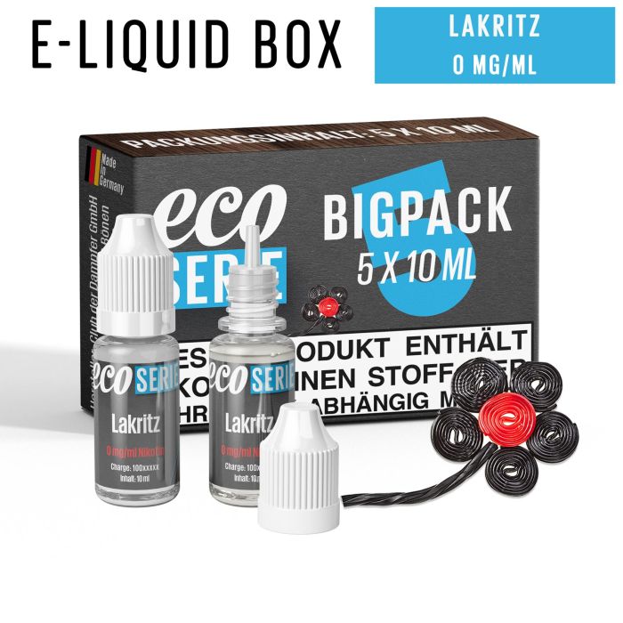 ECO-Liquids Lakritz (5x10 ml - 0 mg/ml Nikotin)