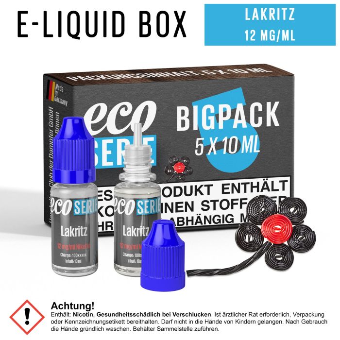 ECO-Liquids Lakritz (5x10 ml - 12 mg/ml Nikotin)