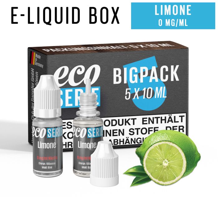 ECO-Liquids Limone (5x10 ml - 0 mg/ml Nikotin)