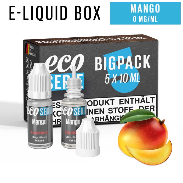 ECO-Liquids Mango (5x10 ml - 0 mg/ml Nikotin)