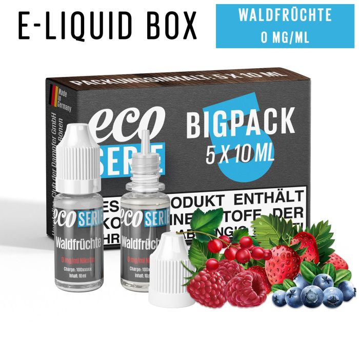 ECO-Liquids Waldfrüchte (5x10 ml - 0 mg/ml Nikotin)