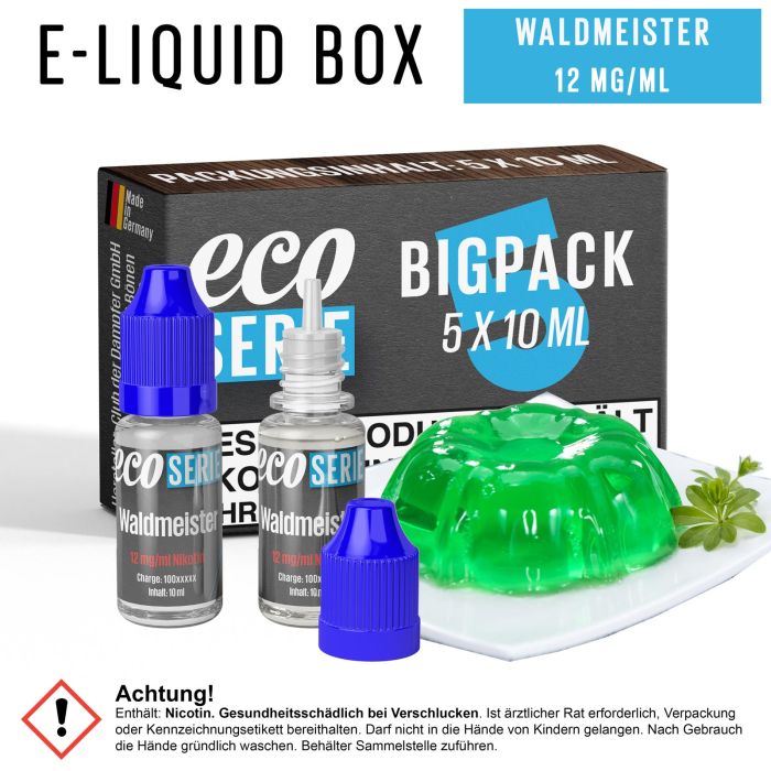 ECO-Liquids Waldmeister (5x10 ml - 12 mg/ml Nikotin)