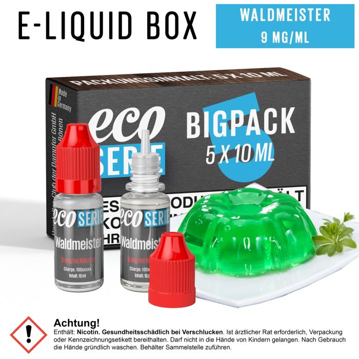 ECO-Liquids Waldmeister (5x10 ml - 9 mg/ml Nikotin)