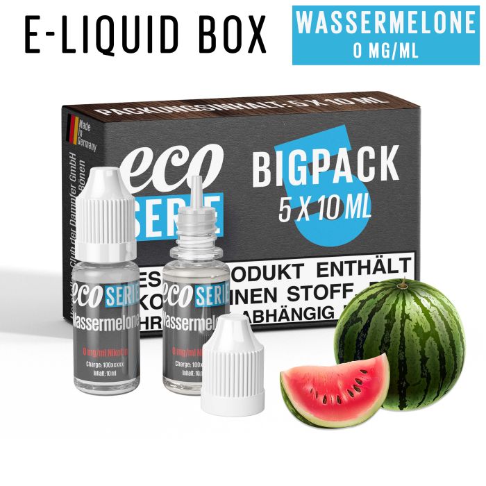 ECO-Liquids Wassermelone (5x10 ml - 0 mg/ml Nikotin)