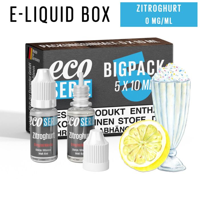 ECO-Liquids Zitroghurt (5x10 ml - 0 mg/ml Nikotin)