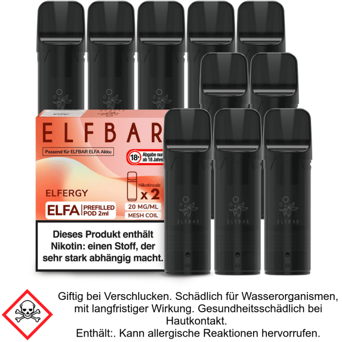 Elfa Liquid Pod Elfergy 20 mg (5x2 Stück) - Elf Bar