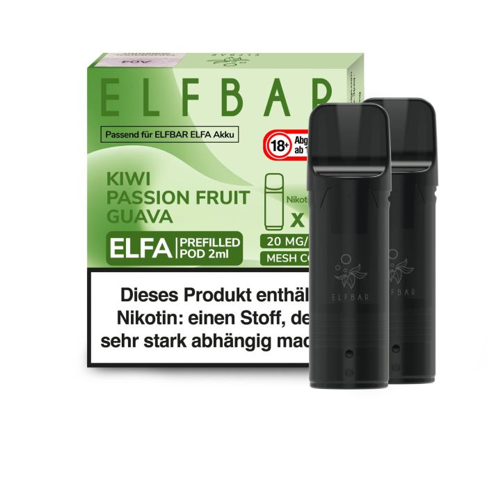 Elfa Liquid Pod Kiwi Passion Fruit Guava 20 mg (2 Stück) - Elf Bar