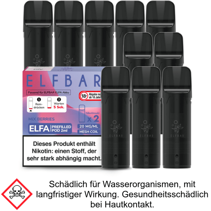 Elfa Liquid Pod Mixed Berries 20 mg (5x2 Stück) - Elf Bar