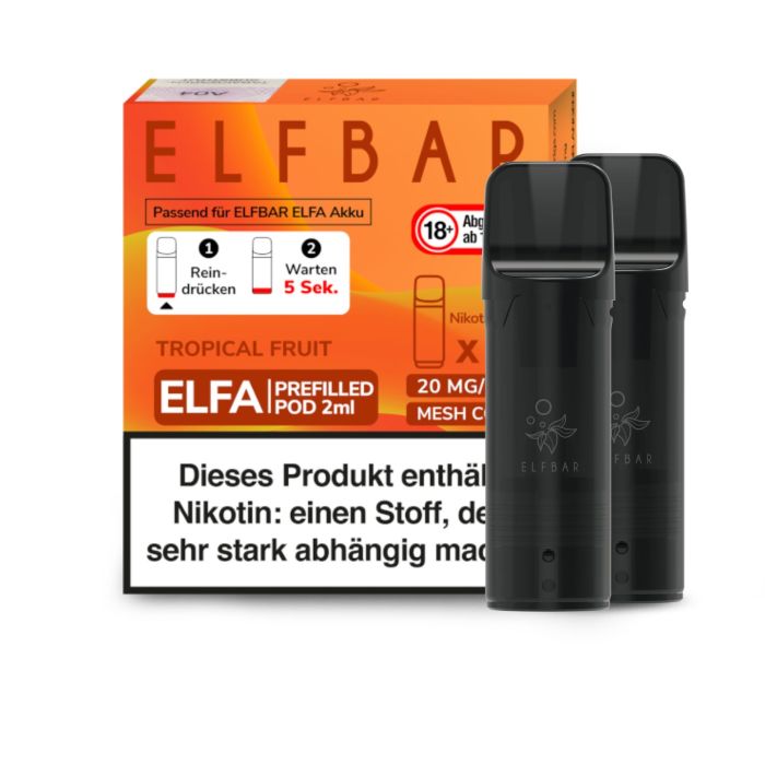 Elfa Liquid Pod Tropical Fruit 20 mg (2 Stück) - Elf Bar