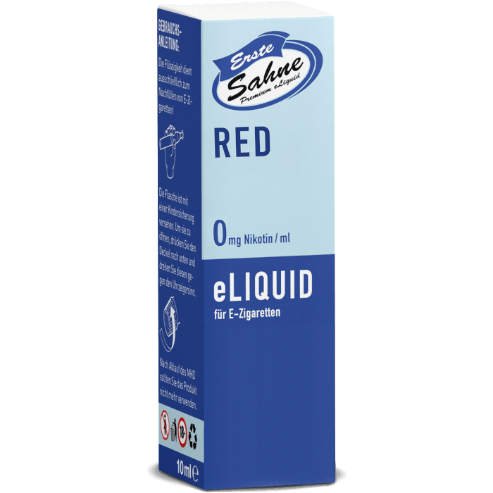Erste Sahne - Red - E-Zigaretten Liquid 12 mg/ml