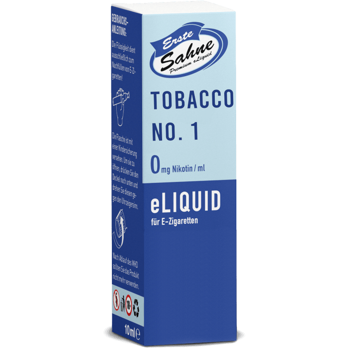 Erste Sahne - Tobacco No.1 - E-Zigaretten Liquid 3 mg/ml