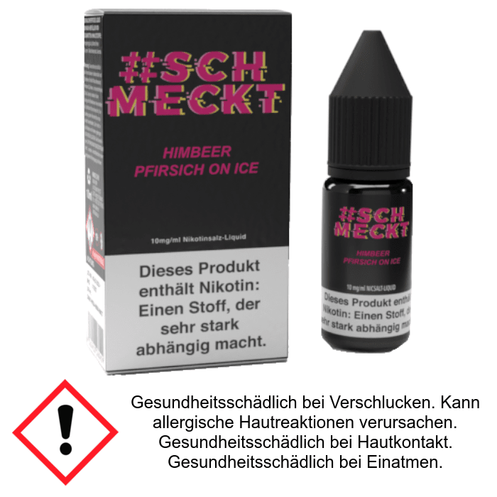 Himbeer Pfirsich on Ice - 10 mg/ml Nikotinsalz Liquid #Schmeckt