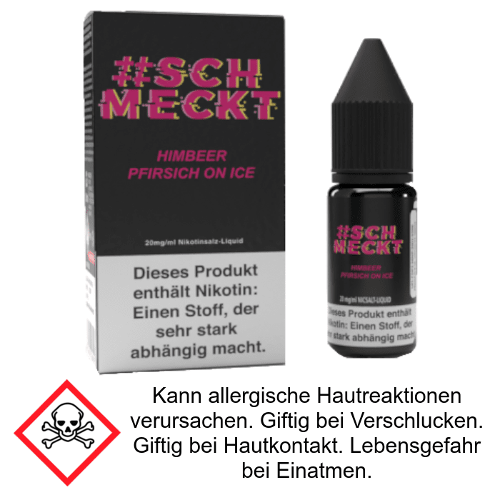 Himbeer Pfirsich on Ice - 20 mg/ml Nikotinsalz Liquid #Schmeckt 
