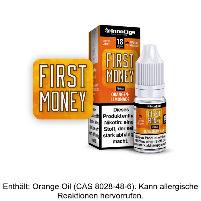 InnoCigs - First Money Orangenlimonade Aroma 0 mg/ml