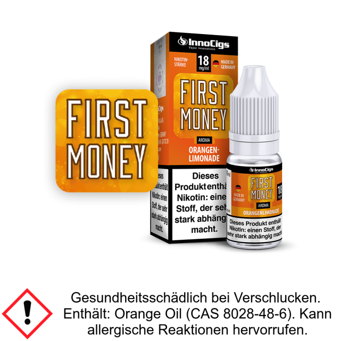 InnoCigs - First Money Orangenlimonade Aroma 18 mg/ml