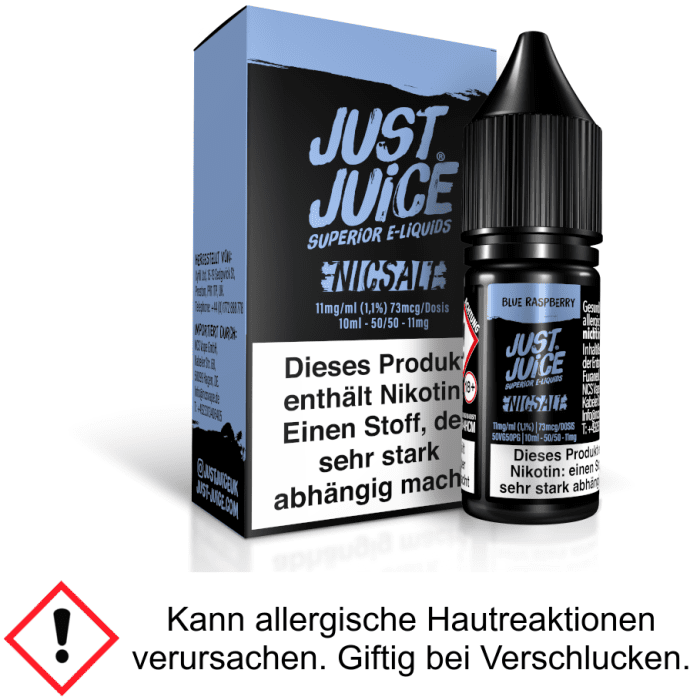 Just Juice - Blue Raspberry - Nikotinsalz Liquid 11 mg/ml