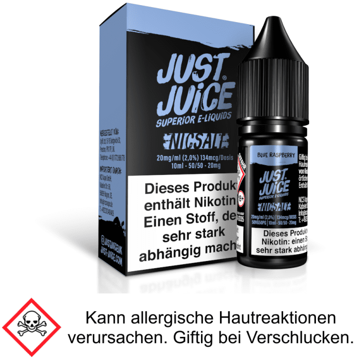 Just Juice - Blue Raspberry - Nikotinsalz Liquid 20 mg/ml