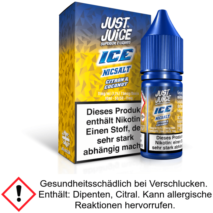 Just Juice - Citron & Coconut Ice - Nikotinsalz Liquid 11 mg/ml