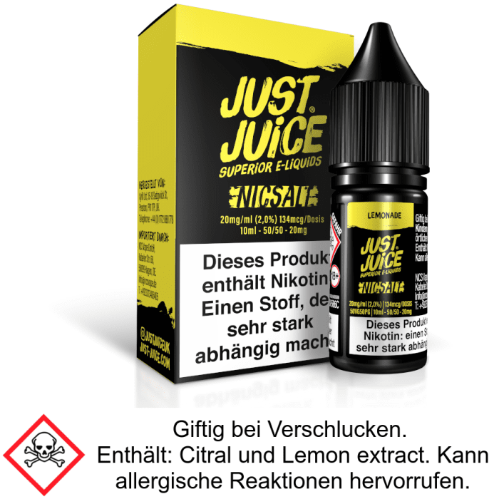 Just Juice - Lemonade - Nikotinsalz Liquid 20 mg/ml