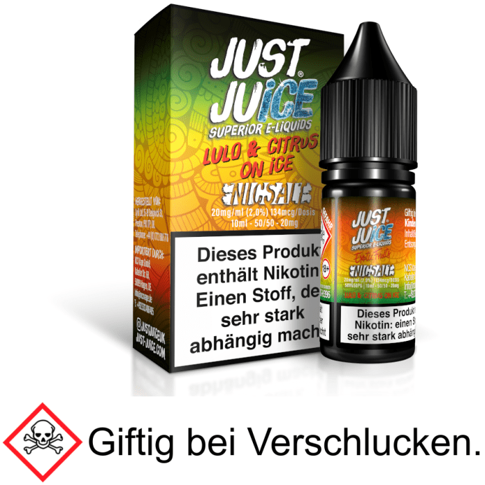 Just Juice - Lulo & Citrus on Ice - Nikotinsalz Liquid 20 mg/ml