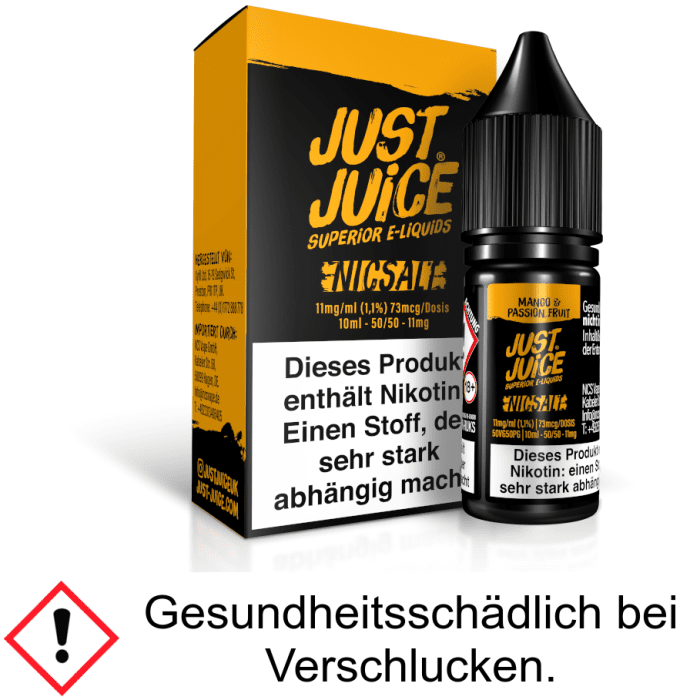 Just Juice - Mango & Passion Fruit - Nikotinsalz Liquid 11 mg/ml