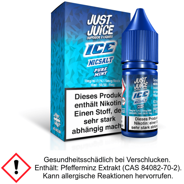 Just Juice - Pure Mint Ice - Nikotinsalz Liquid 11 mg/ml