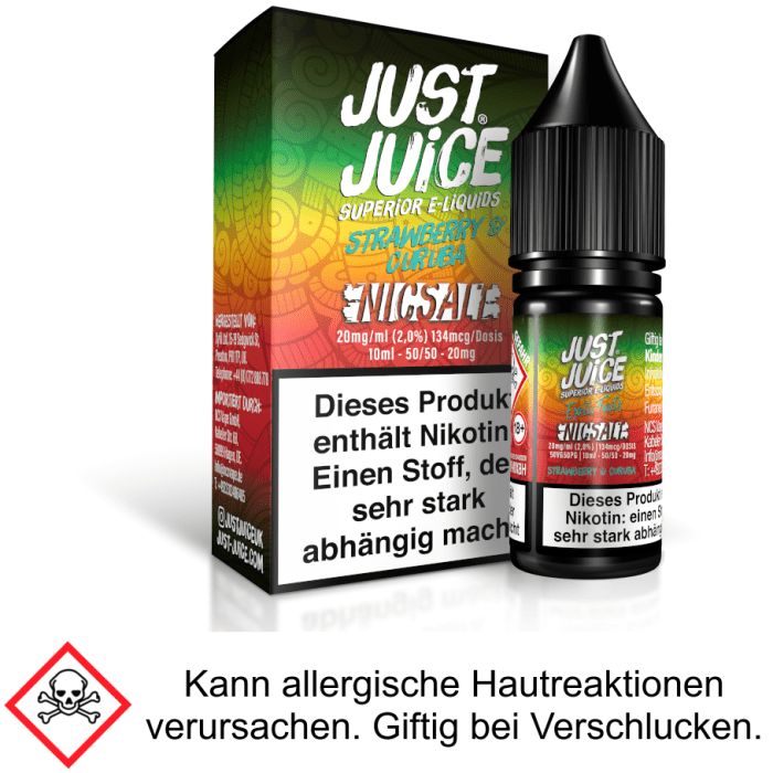 Just Juice - Strawberry & Curuba - Nikotinsalz Liquid 20 mg/ml