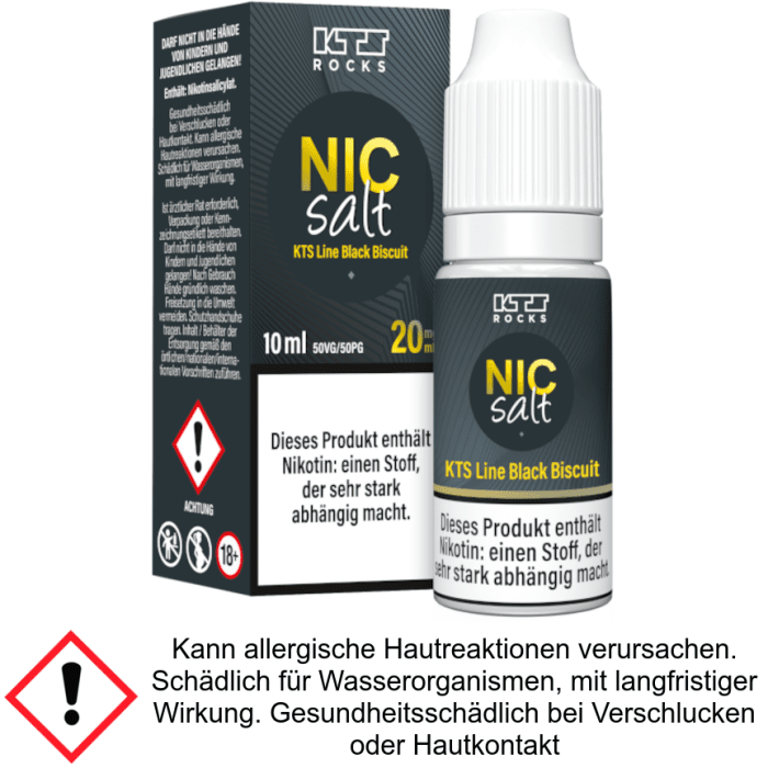 KTS - Line - Black Biscuit - Nikotinsalz Liquid - 20 mg/ml