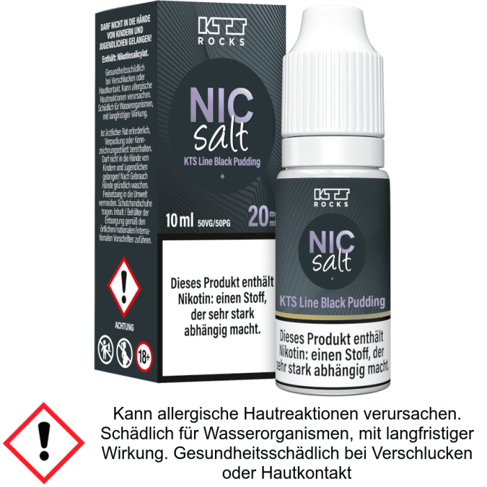 KTS - Line - Black Pudding - Nikotinsalz Liquid - 20 mg/ml
