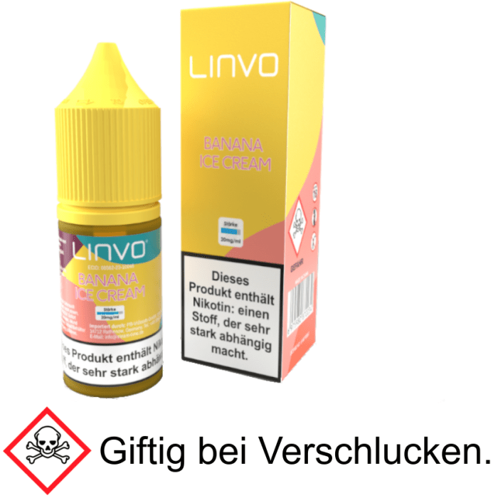 Liquid Banana Ice Cream - Nikotinsalz 20mg/ml - Linvo