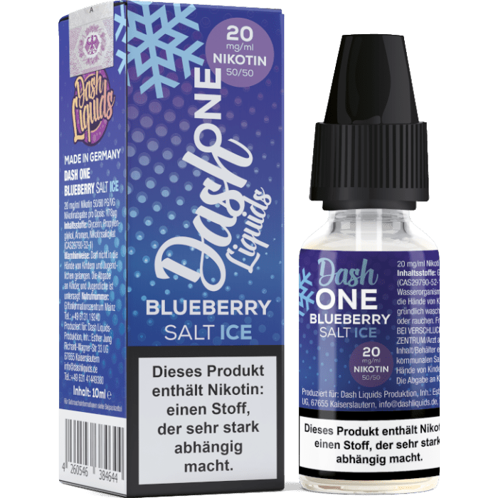 Liquid Blueberry Ice - One - Dash Liquids Nikotinsalz