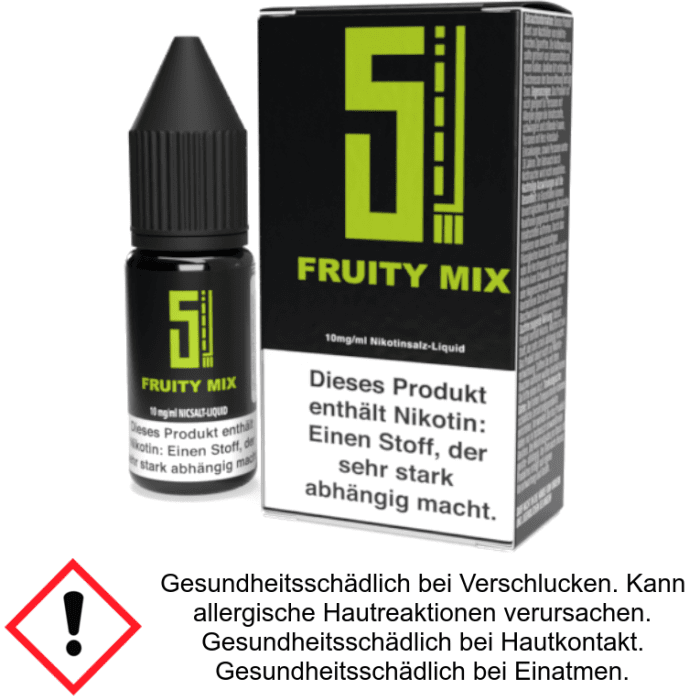 Liquid Fruity Mix - 5EL Nikotinsalz 10 mg/ml