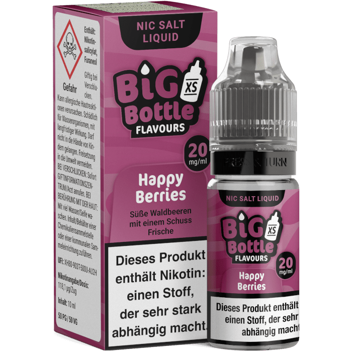 Liquid Happy Berries - Nikotinsalz - Big Bottle
