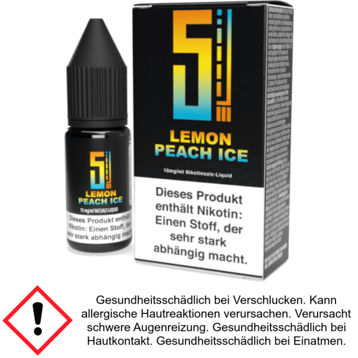 Liquid Lemon Peach Ice - 5EL Nikotinsalz 10 mg/ml