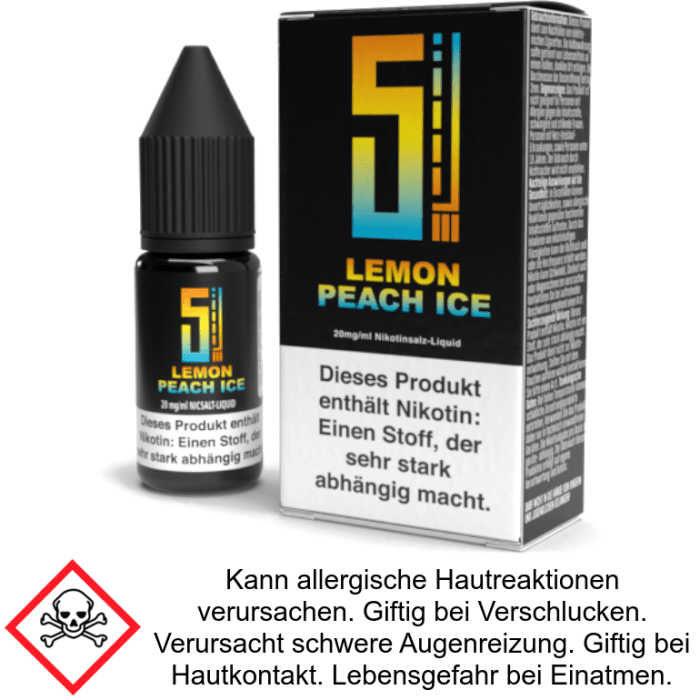 Liquid Lemon Peach Ice - 5EL Nikotinsalz 20 mg/ml