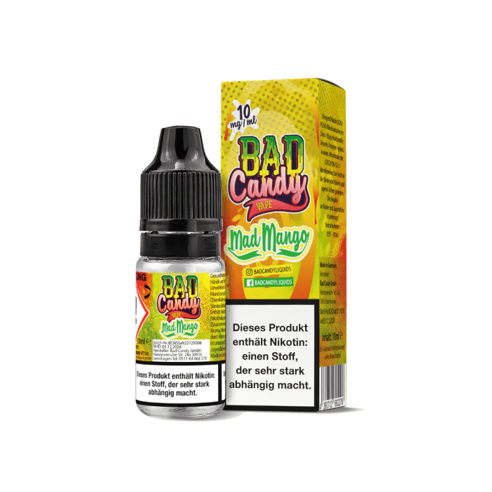 Liquid Mad Mango - Nikotinsalz - Bad Candy