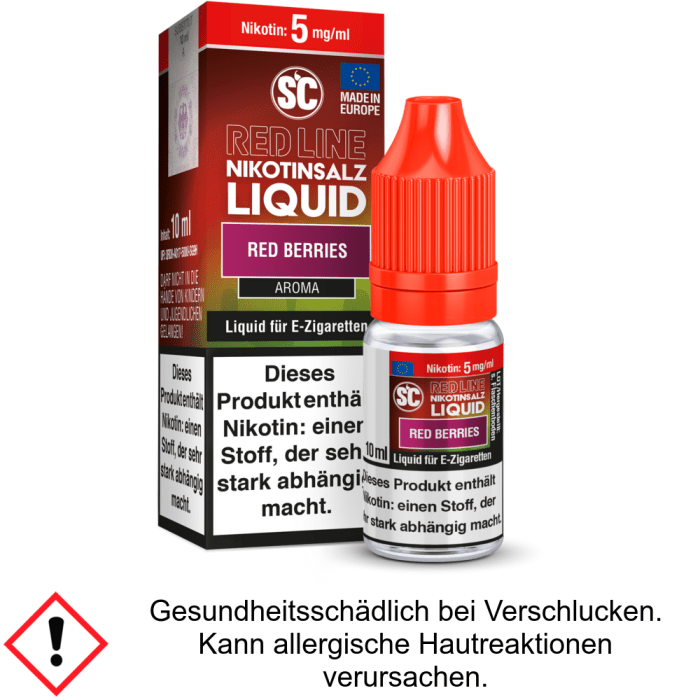 Liquid Red Berries 5 mg/ml - SC Red Line