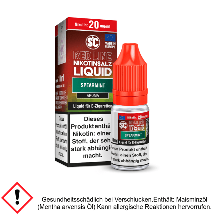 Liquid Spearmint 10 mg/ml - SC Red Line Nikotinsalz